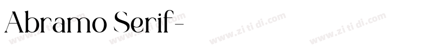 Abramo Serif字体转换